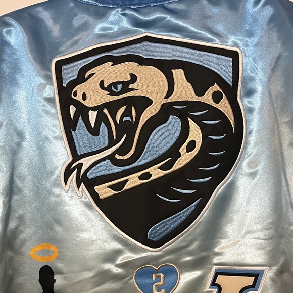 Premium Light Blue Kobe Bryant Legend of the 🐍 Satin Jacket - Picture 5 of 10
